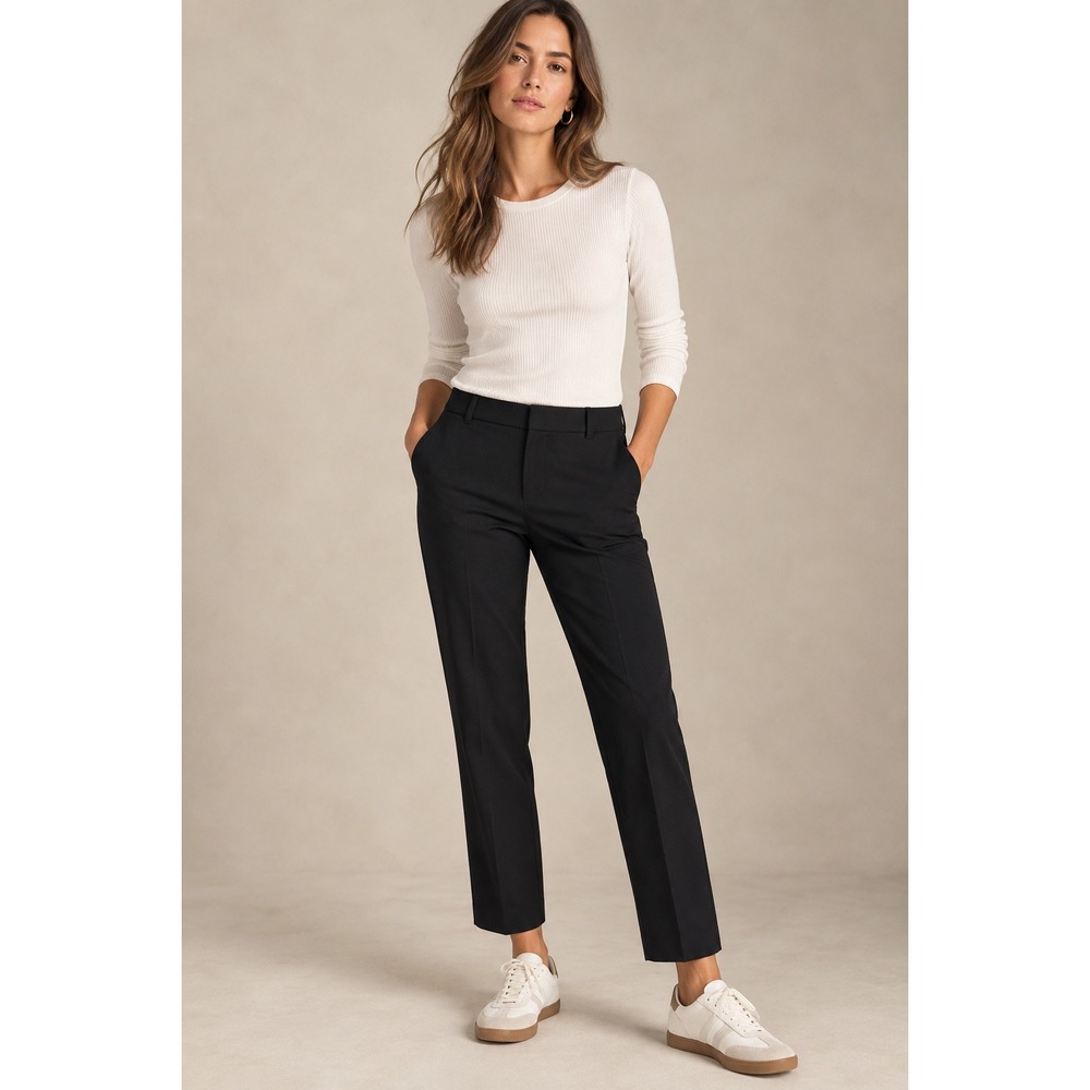 GAP Signature Skinny Ankle Pants Black Stretch Trousers Women 14